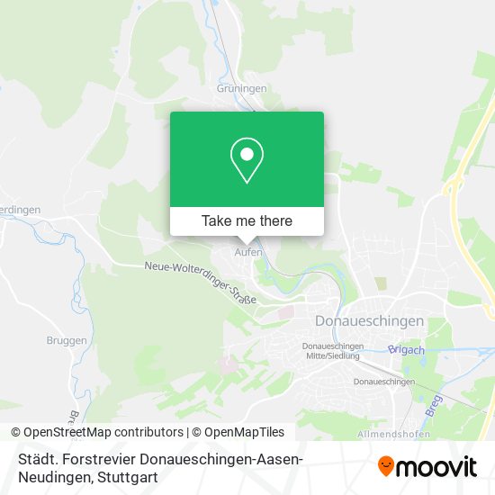 Städt. Forstrevier Donaueschingen-Aasen-Neudingen map