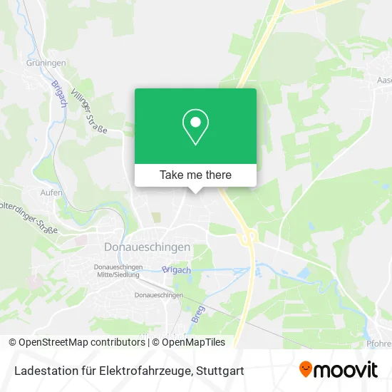 Карта Ladestation für Elektrofahrzeuge