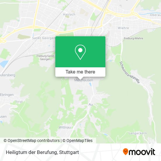Heiligtum der Berufung map