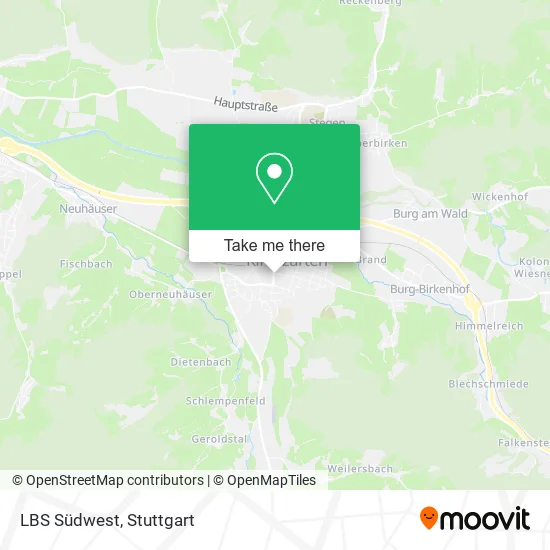 Карта LBS Südwest