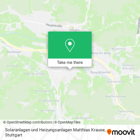 Карта Solaranlagen und Heizungsanlagen Matthias Krause