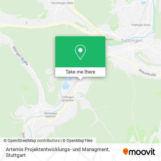 Artemis Projektentwicklungs- und Managment map
