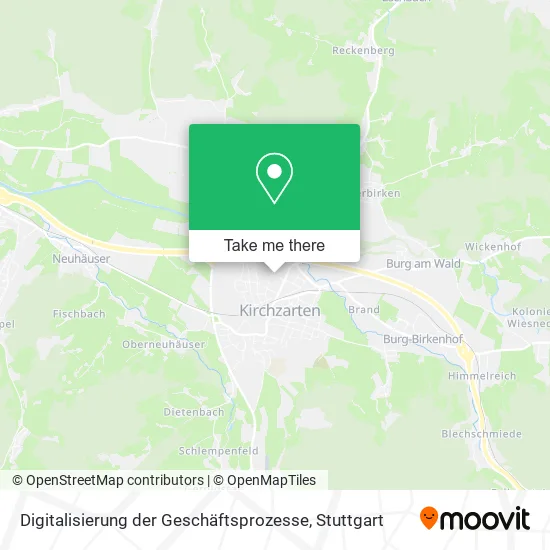 Карта Digitalisierung der Geschäftsprozesse