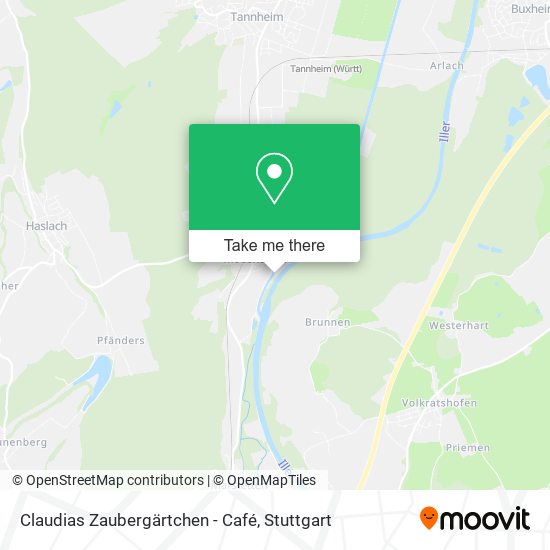 Claudias Zaubergärtchen - Café map