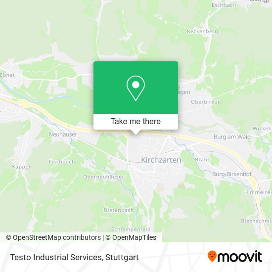 Testo Industrial Services map