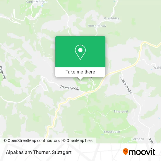 Карта Alpakas am Thurner