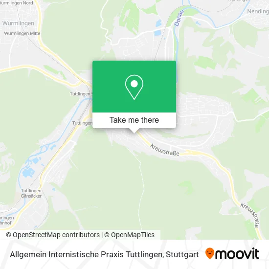 Карта Allgemein Internistische Praxis Tuttlingen