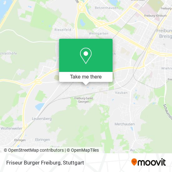 Friseur Burger Freiburg map