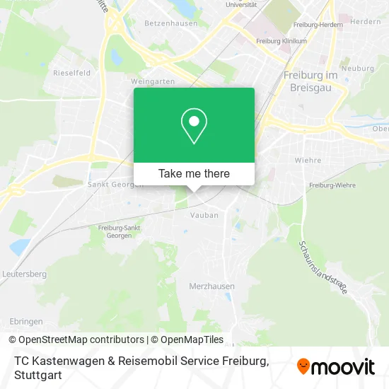 Карта TC Kastenwagen & Reisemobil Service Freiburg