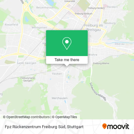 Карта Fpz Rückenzentrum Freiburg Süd