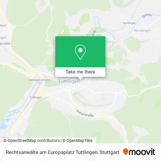 Карта Rechtsanwälte am Europaplatz Tuttlingen
