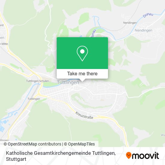 Карта Katholische Gesamtkirchengemeinde Tuttlingen