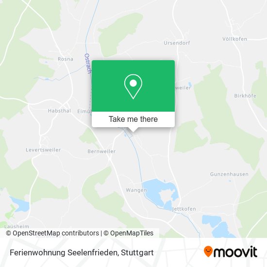 Ferienwohnung Seelenfrieden map