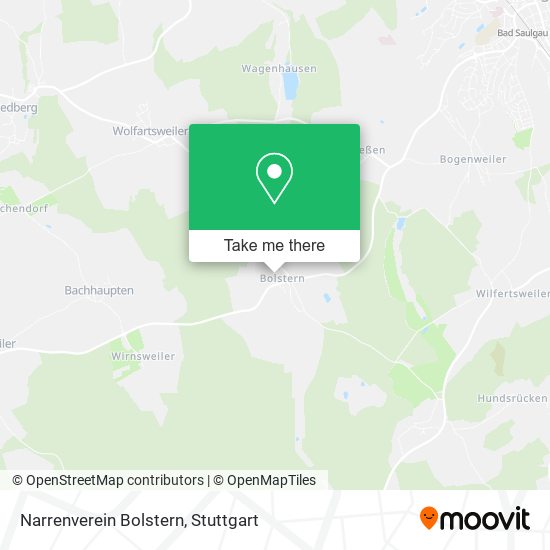 Narrenverein Bolstern map