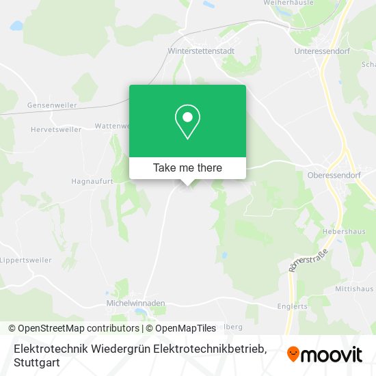 Карта Elektrotechnik Wiedergrün Elektrotechnikbetrieb