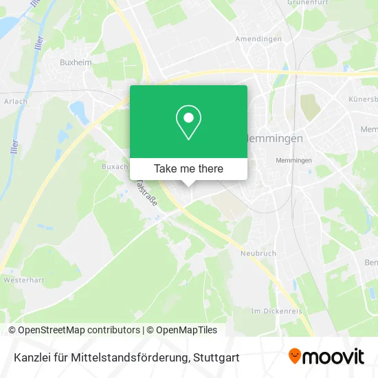 Карта Kanzlei für Mittelstandsförderung
