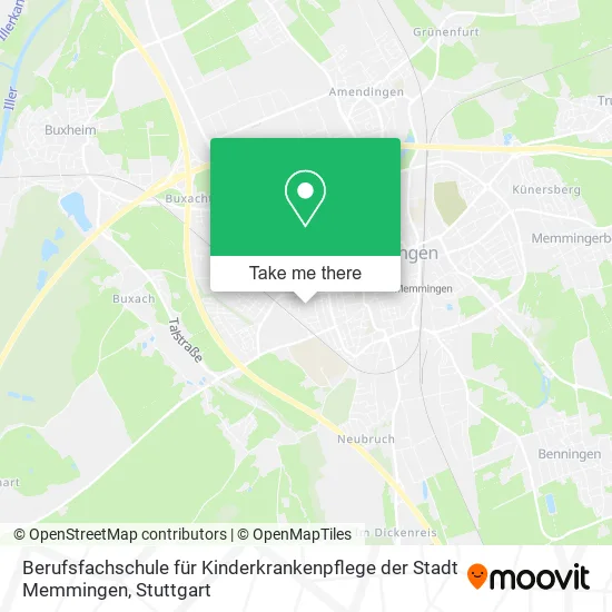 Карта Berufsfachschule für Kinderkrankenpflege der Stadt Memmingen