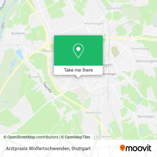 Карта Arztpraxis Wolfertschwenden