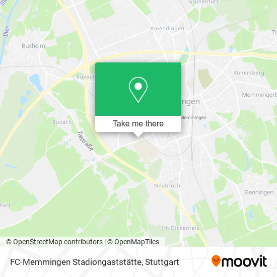 Карта FC-Memmingen Stadiongaststätte