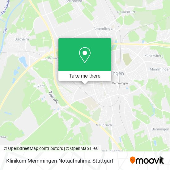 Klinikum Memmingen-Notaufnahme map