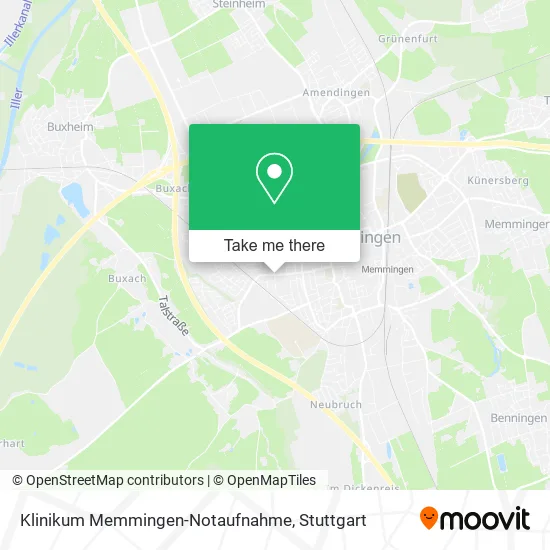 Карта Klinikum Memmingen-Notaufnahme