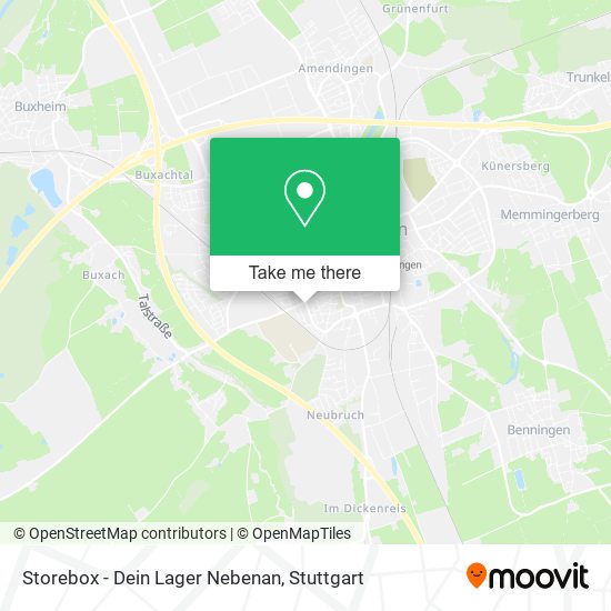 Storebox - Dein Lager Nebenan map