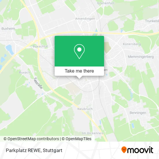 Карта Parkplatz REWE