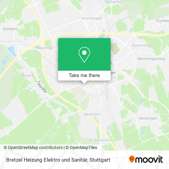 Карта Bretzel Heizung Elektro und Sanitär