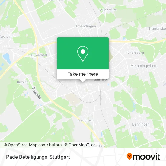 Карта Pade Beteiligungs