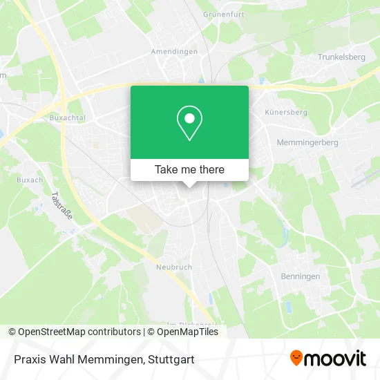 Карта Praxis Wahl Memmingen