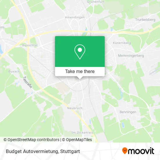 Карта Budget Autovermietung
