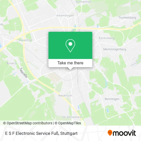 E S F Electronic Service Fuß map
