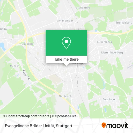 Карта Evangelische Brüder-Unität
