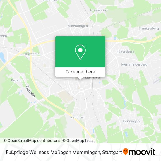 Fußpflege Wellness Maßagen Memmingen map