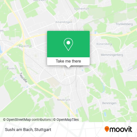 Sushi am Bach map