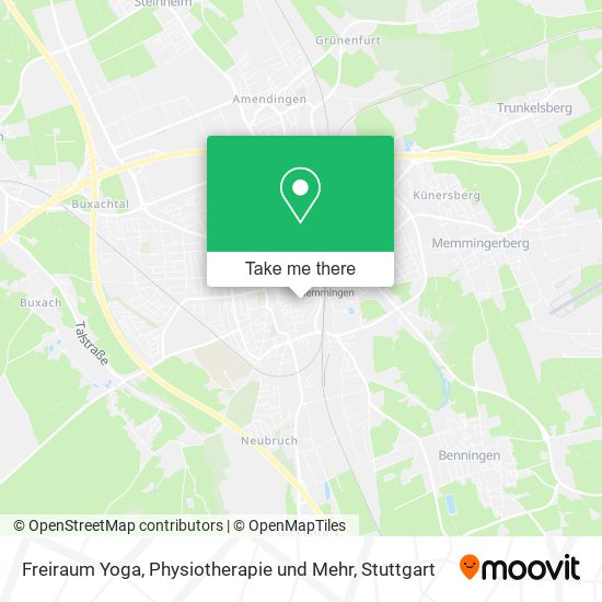 Карта Freiraum Yoga, Physiotherapie und Mehr