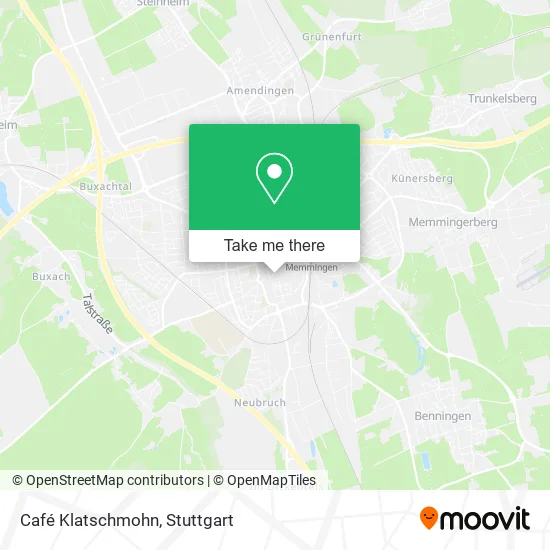 Карта Café Klatschmohn