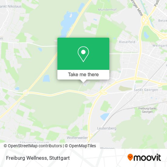 Freiburg Wellness map