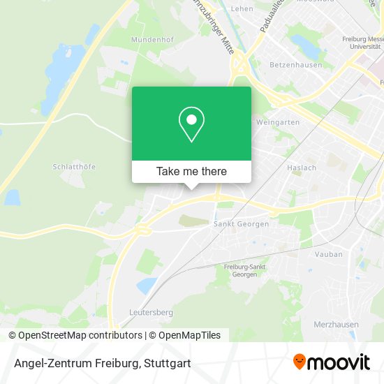 Angel-Zentrum Freiburg map