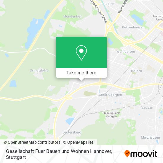 Карта Gesellschaft Fuer Bauen und Wohnen Hannover