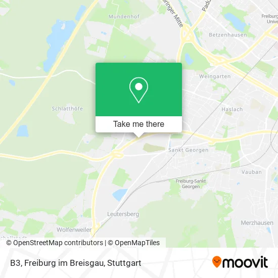 Карта B3, Freiburg im Breisgau