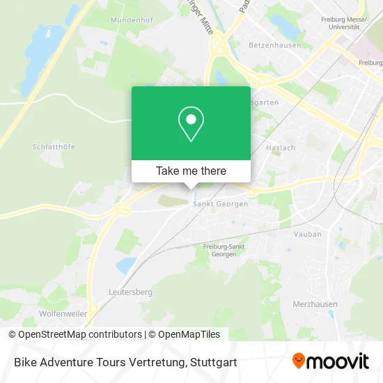 Карта Bike Adventure Tours Vertretung