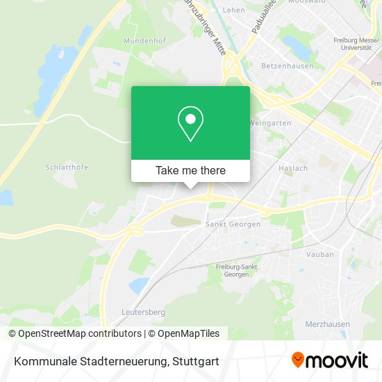 Карта Kommunale Stadterneuerung