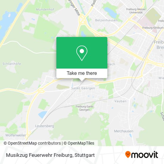 Musikzug Feuerwehr Freiburg map