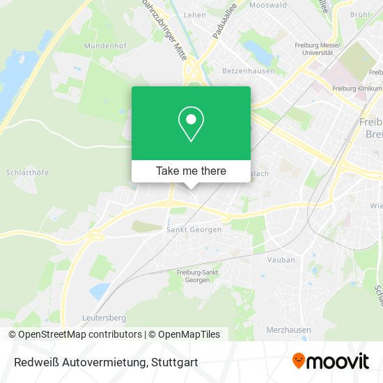 Redweiß Autovermietung map