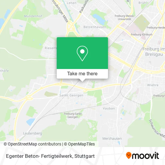 Карта Egenter Beton- Fertigteilwerk