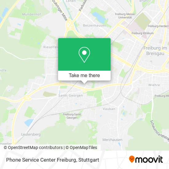 Карта Phone Service Center Freiburg