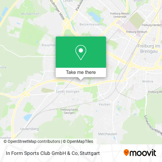 Карта In Form Sports Club GmbH & Co