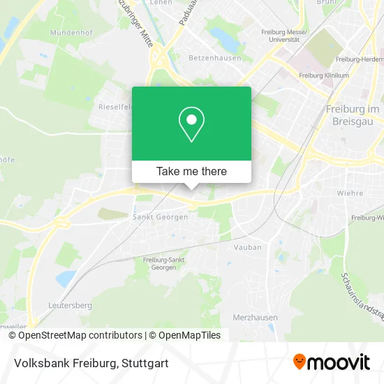Карта Volksbank Freiburg