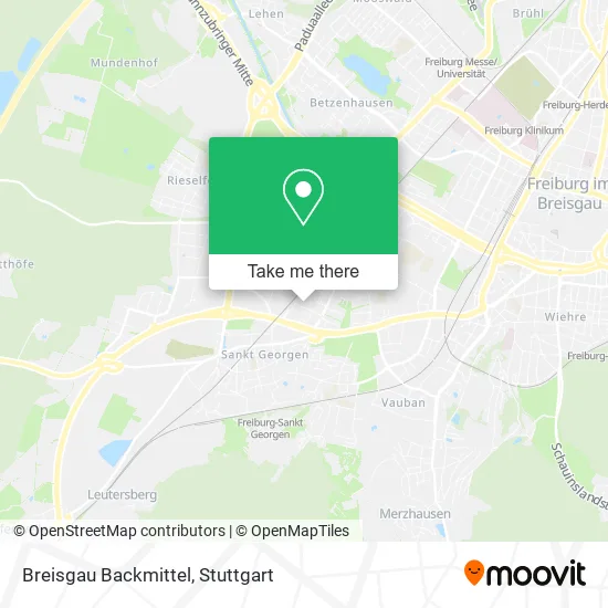 Карта Breisgau Backmittel